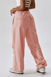 Baggy Cargo Pants with Drawstring by bornfocus