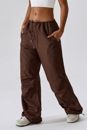 Baggy Cargo Pants with Drawstring by bornfocus