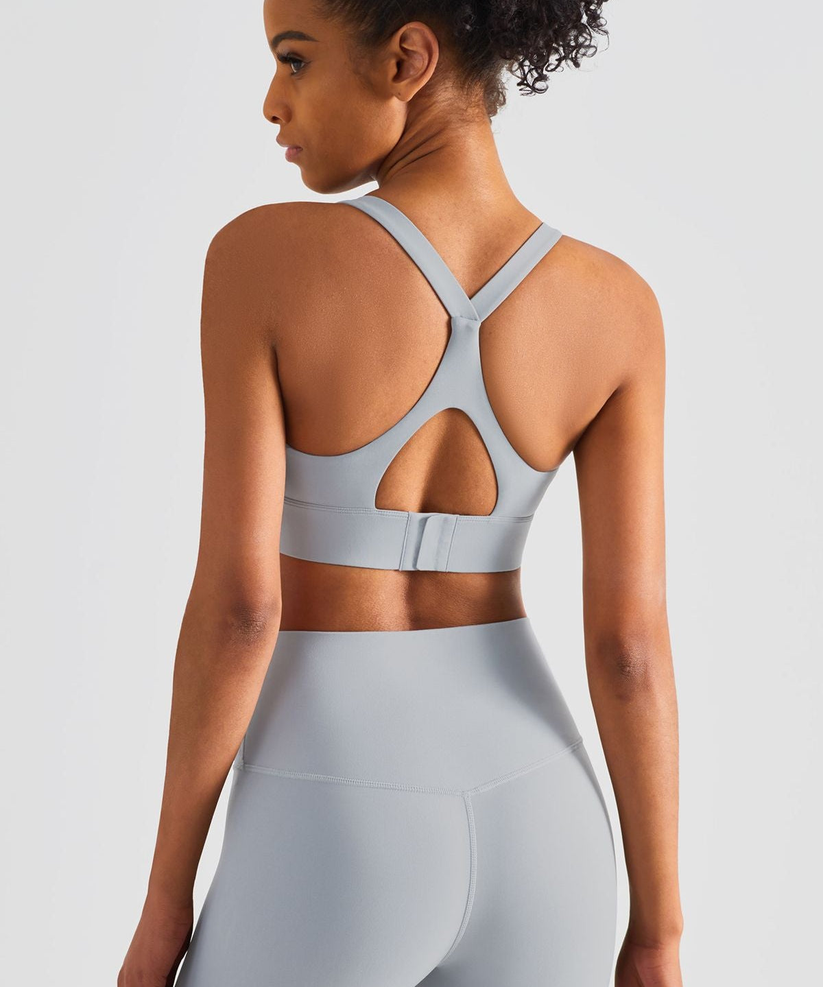 Racerback Adjustable Buckles Sports Bra by bornfocus