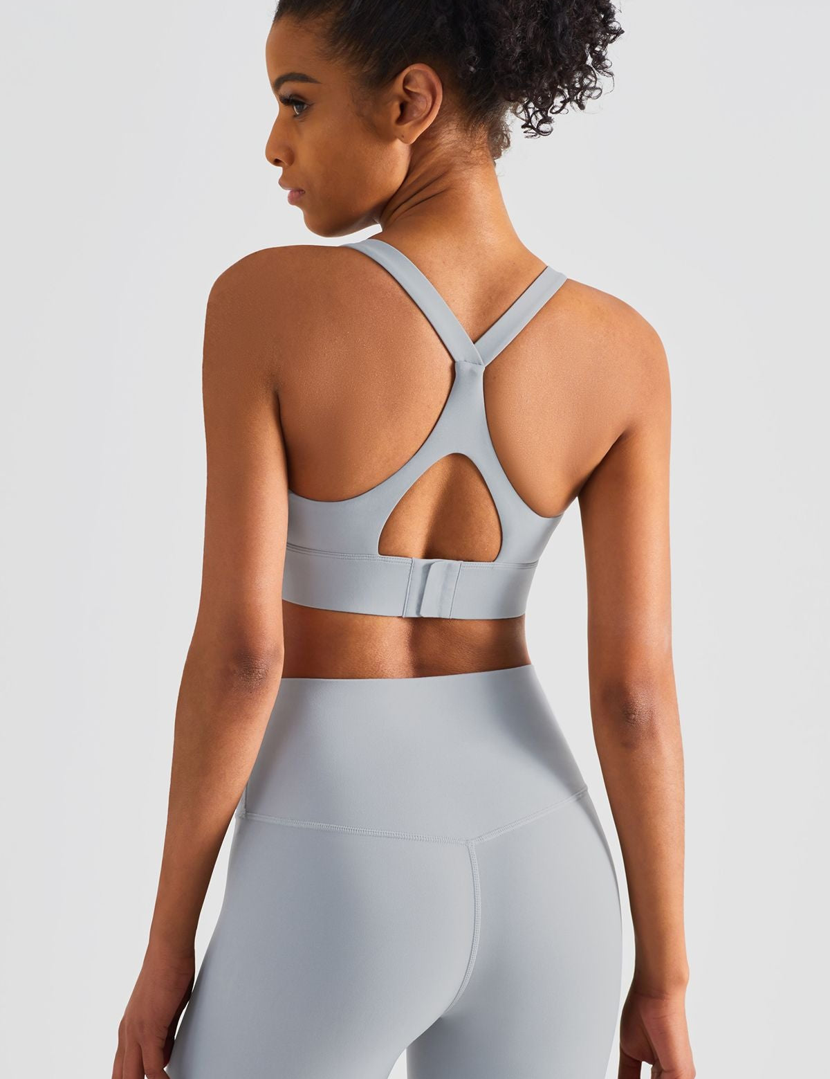 Racerback Adjustable Buckles Sports Bra by bornfocus