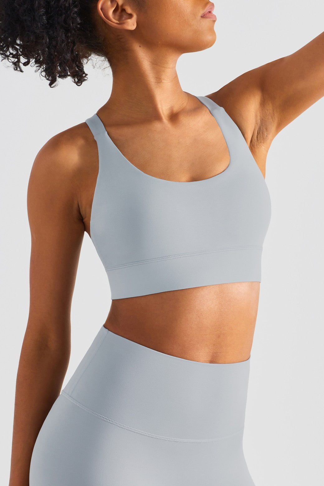 Racerback Adjustable Buckles Sports Bra by bornfocus