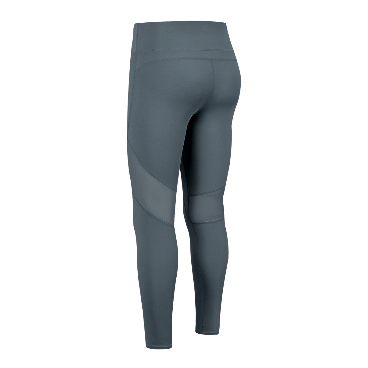 High-Waist Mesh Insert Ankle Leggings by bornfocus