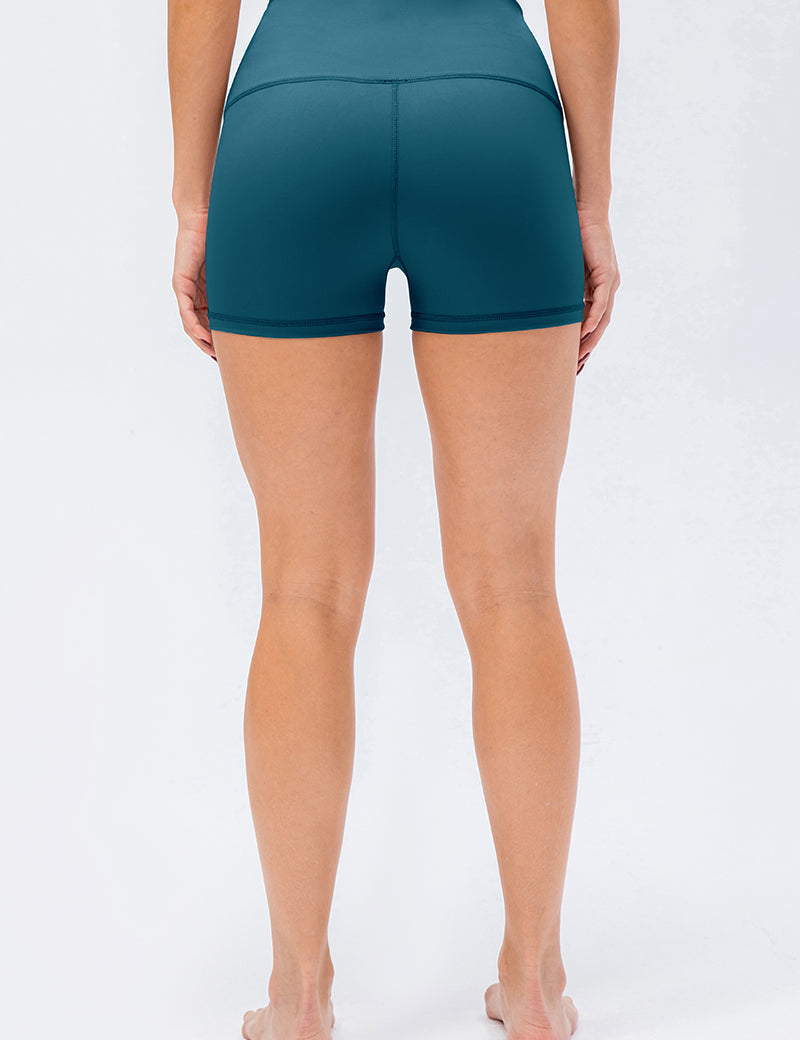 High-Rise Yoga Shorts by bornfocus