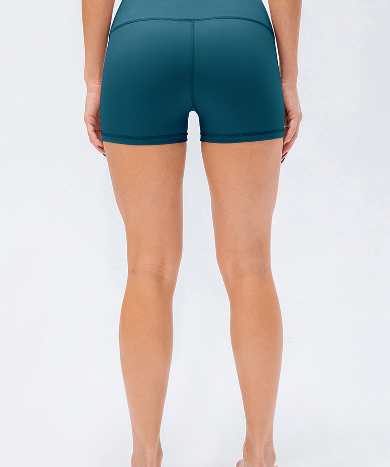 High-Rise Yoga Shorts by bornfocus