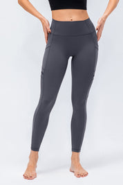 High-Rise Workout Leggings with Multi Pockets by bornfocus