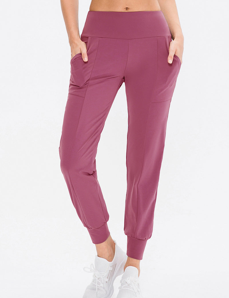 High-Waist Tapered Jogger by bornfocus