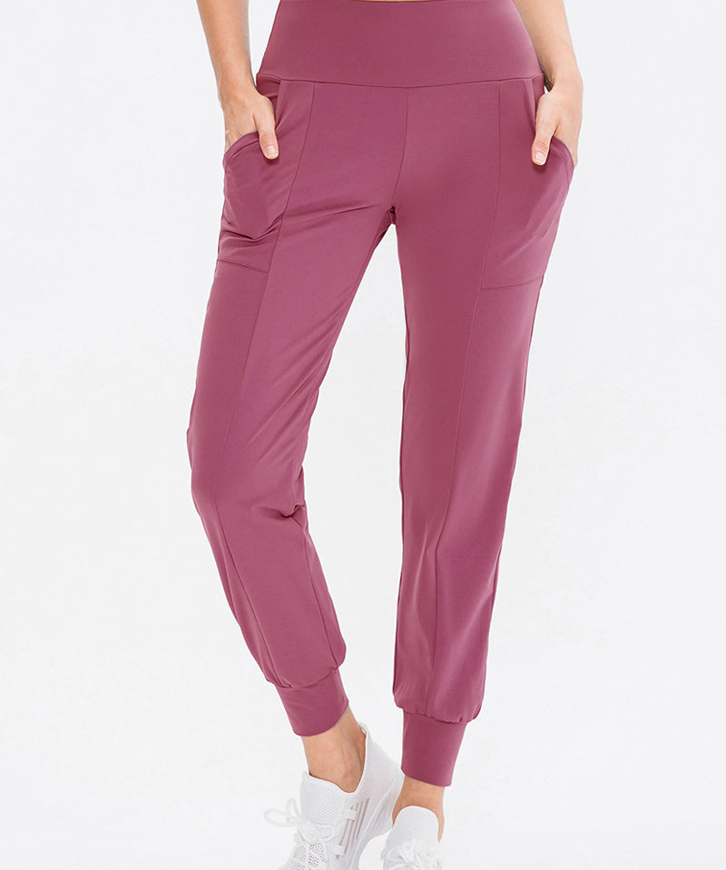 High-Waist Tapered Jogger by bornfocus