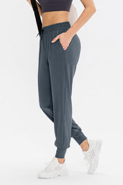 Tapered Jogger Pant with Drawstring by bornfocus