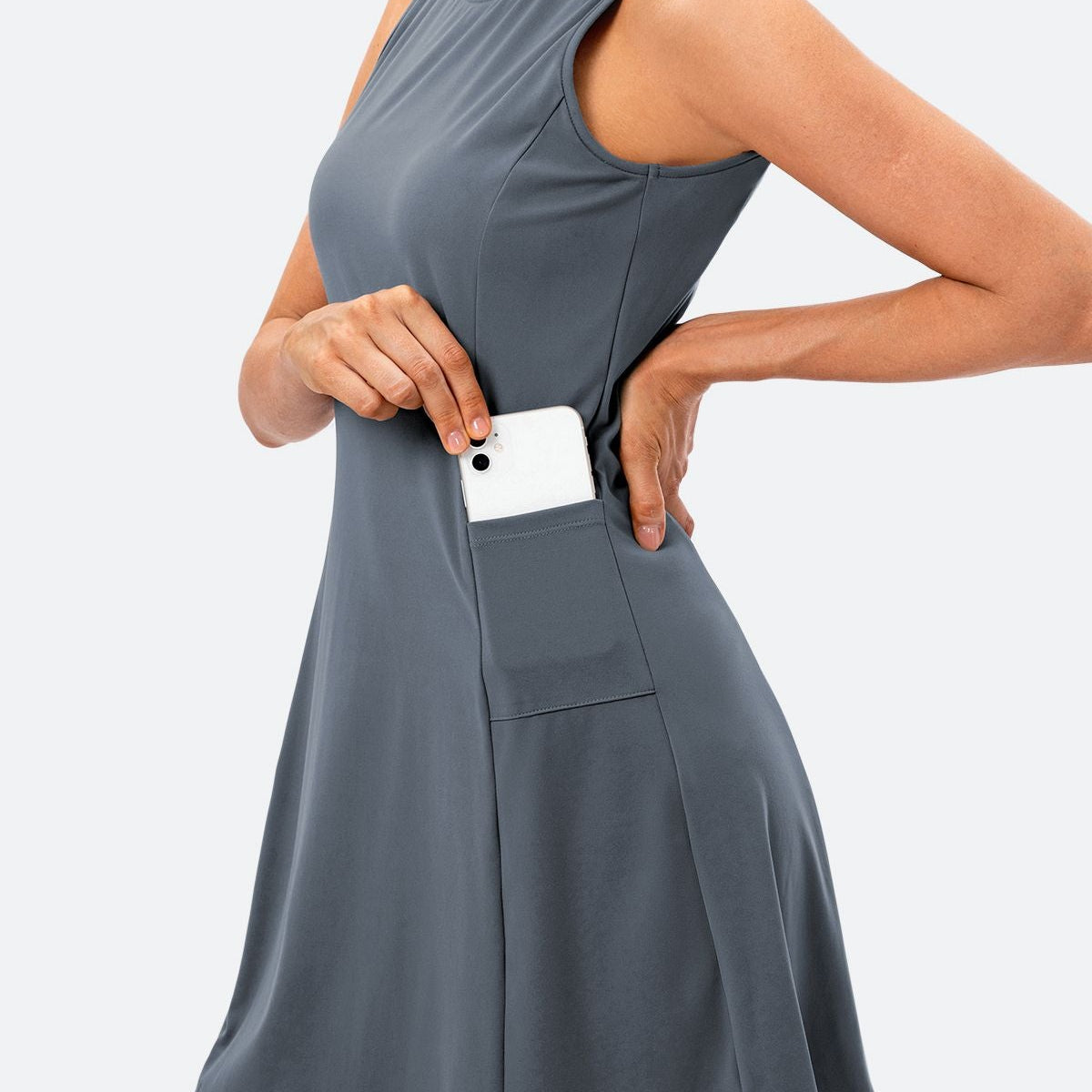 Sleeveless Tennis Dress Built-in Shorts by bornfocus