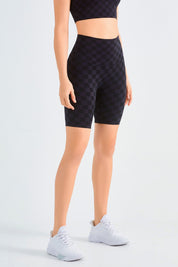 Checkerboard Seamless Gym Shorts by bornfocus