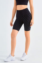 Checkerboard Seamless Gym Shorts by bornfocus