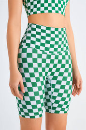 Checkerboard Seamless Gym Shorts by bornfocus