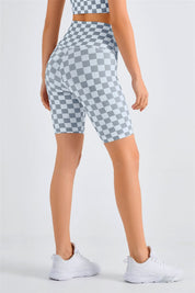 Checkerboard Seamless Gym Shorts by bornfocus