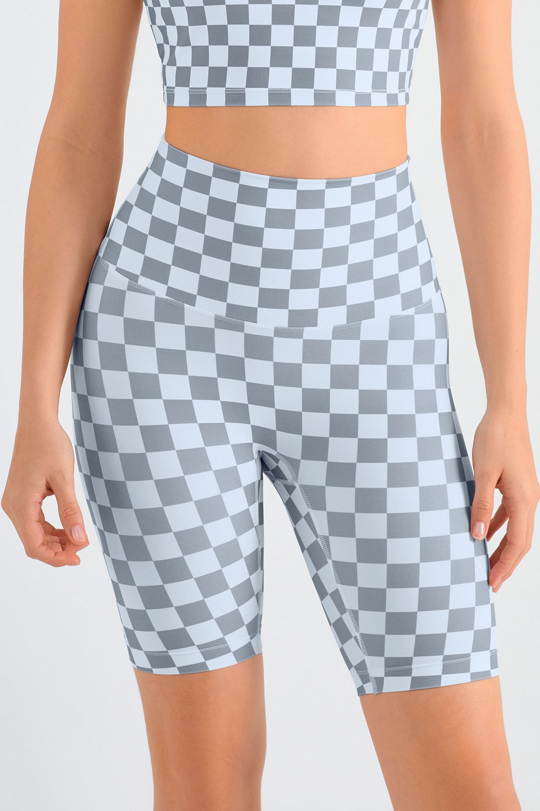 Checkerboard Seamless Gym Shorts by bornfocus