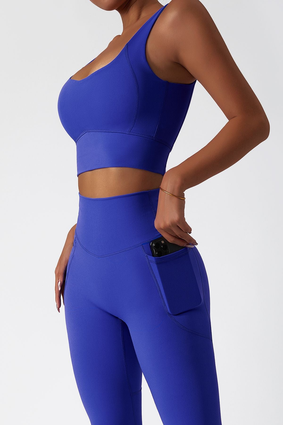 Longline Backless Sports Bra Top by bornfocus