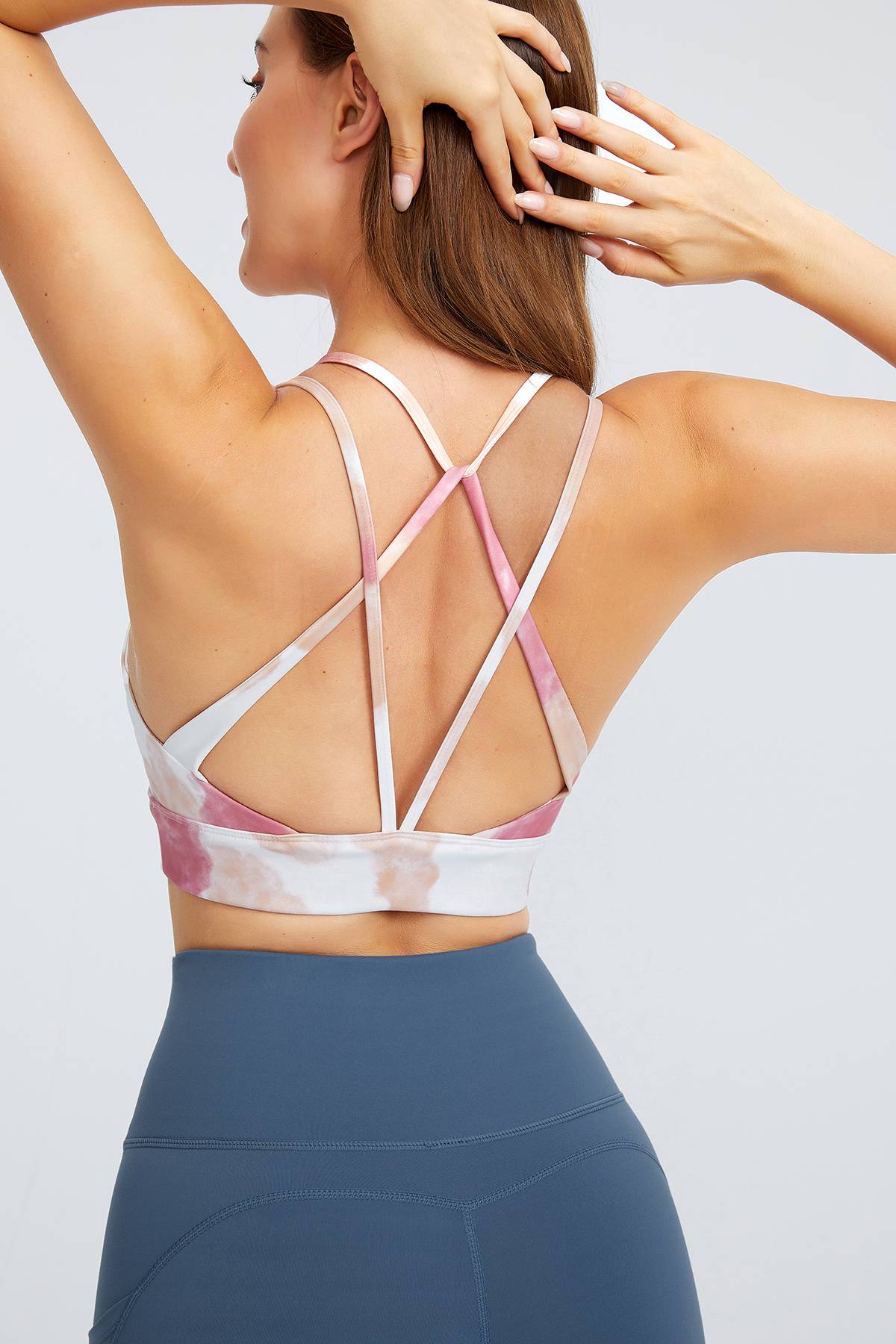 Cow Print Strappy Sports Bra by bornfocus