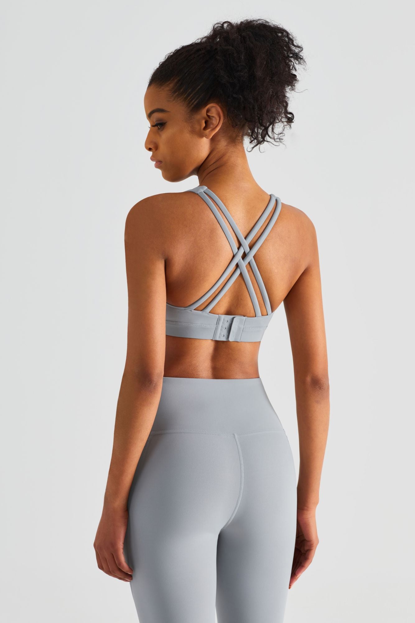 Crisscross Sports Bra & Yoga Leggings Activewear Set by bornfocus