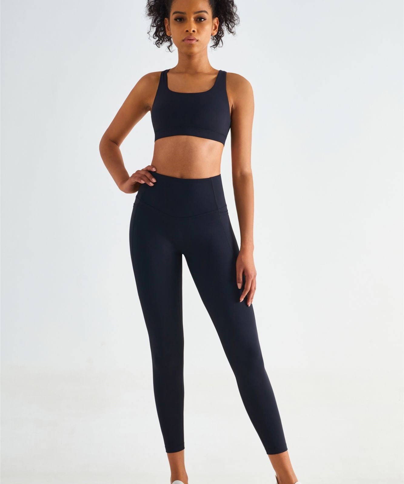 Crisscross Sports Bra & Yoga Leggings Activewear Set by bornfocus