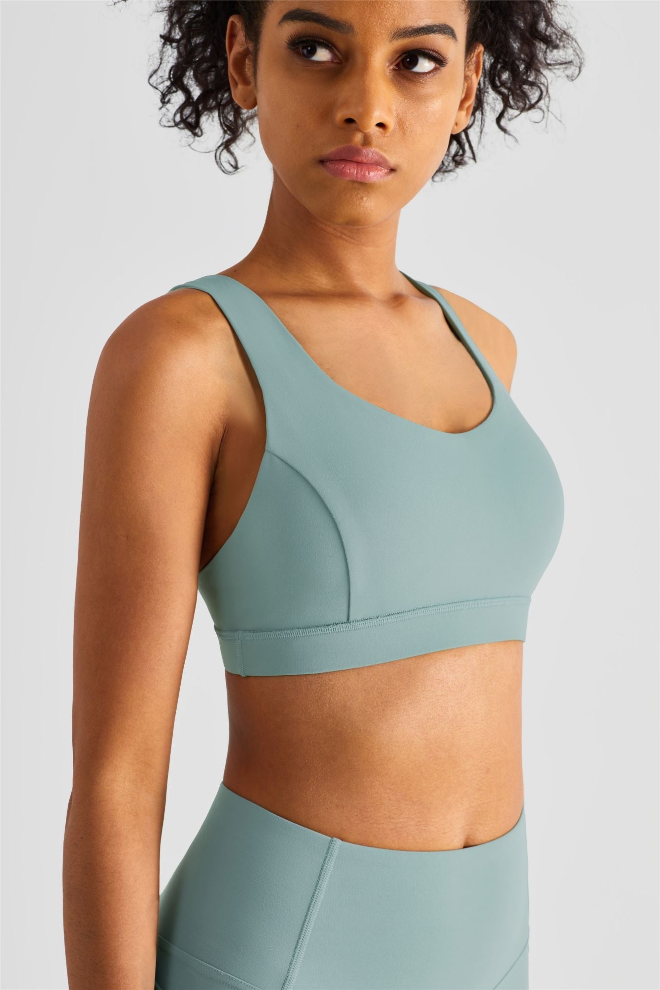 Strappy Sports Bra & Yoga Leggings Activewear Set by bornfocus