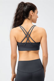 Strappy Back Sports Bra by bornfocus