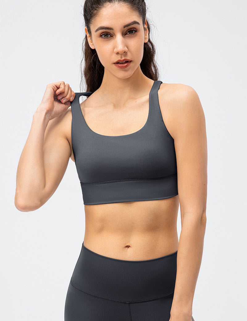 Strappy Back Sports Bra by bornfocus