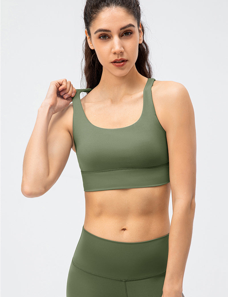 Strappy Back Sports Bra by bornfocus