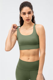 Strappy Back Sports Bra by bornfocus