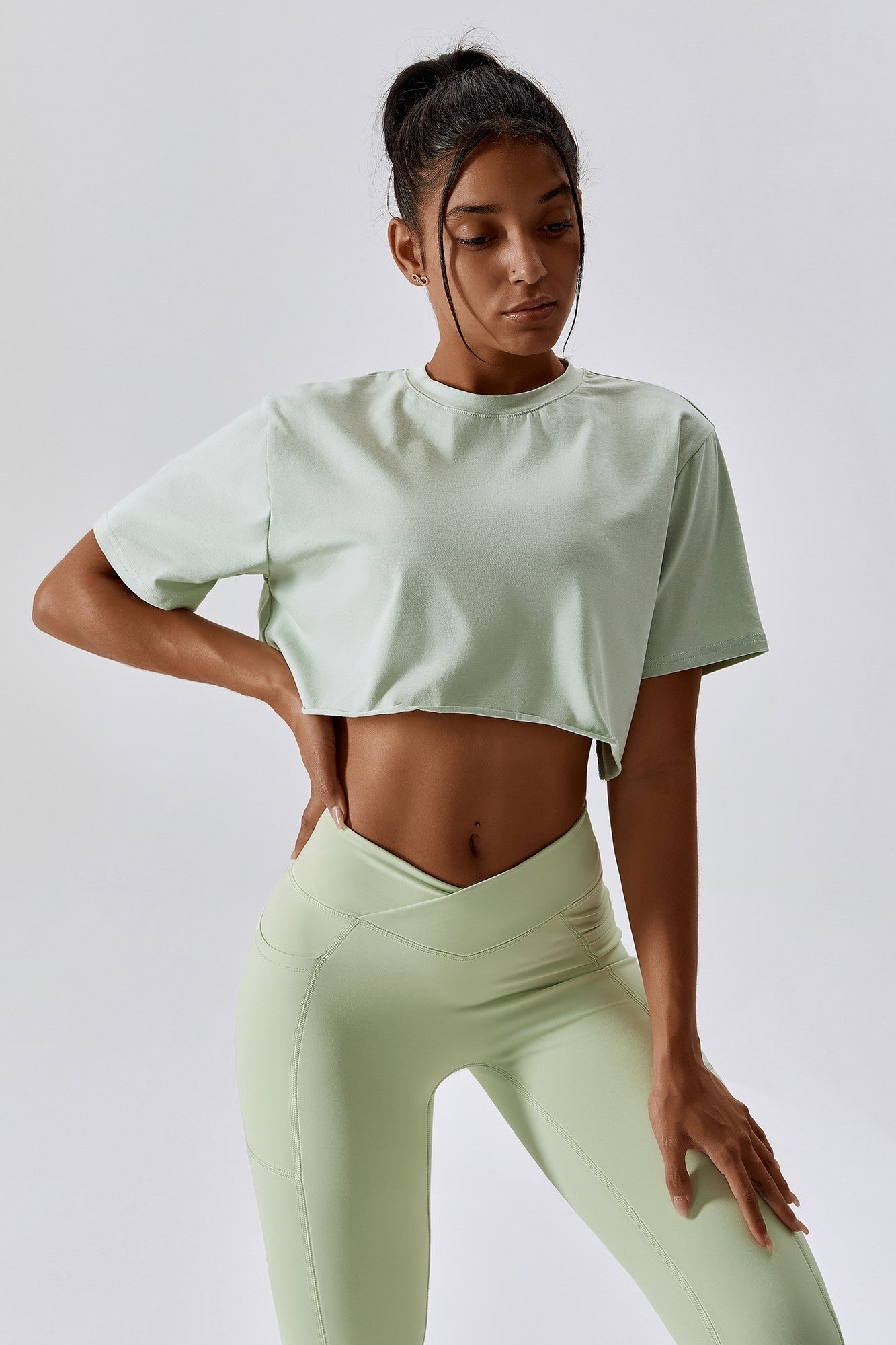 Cropped Oversized Fit T-Shirt by bornfocus