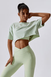 Cropped Oversized Fit T-Shirt by bornfocus