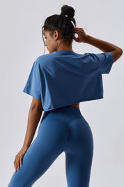 Cropped Oversized Fit T-Shirt by bornfocus