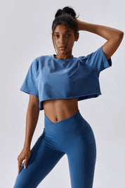 Cropped Oversized Fit T-Shirt by bornfocus