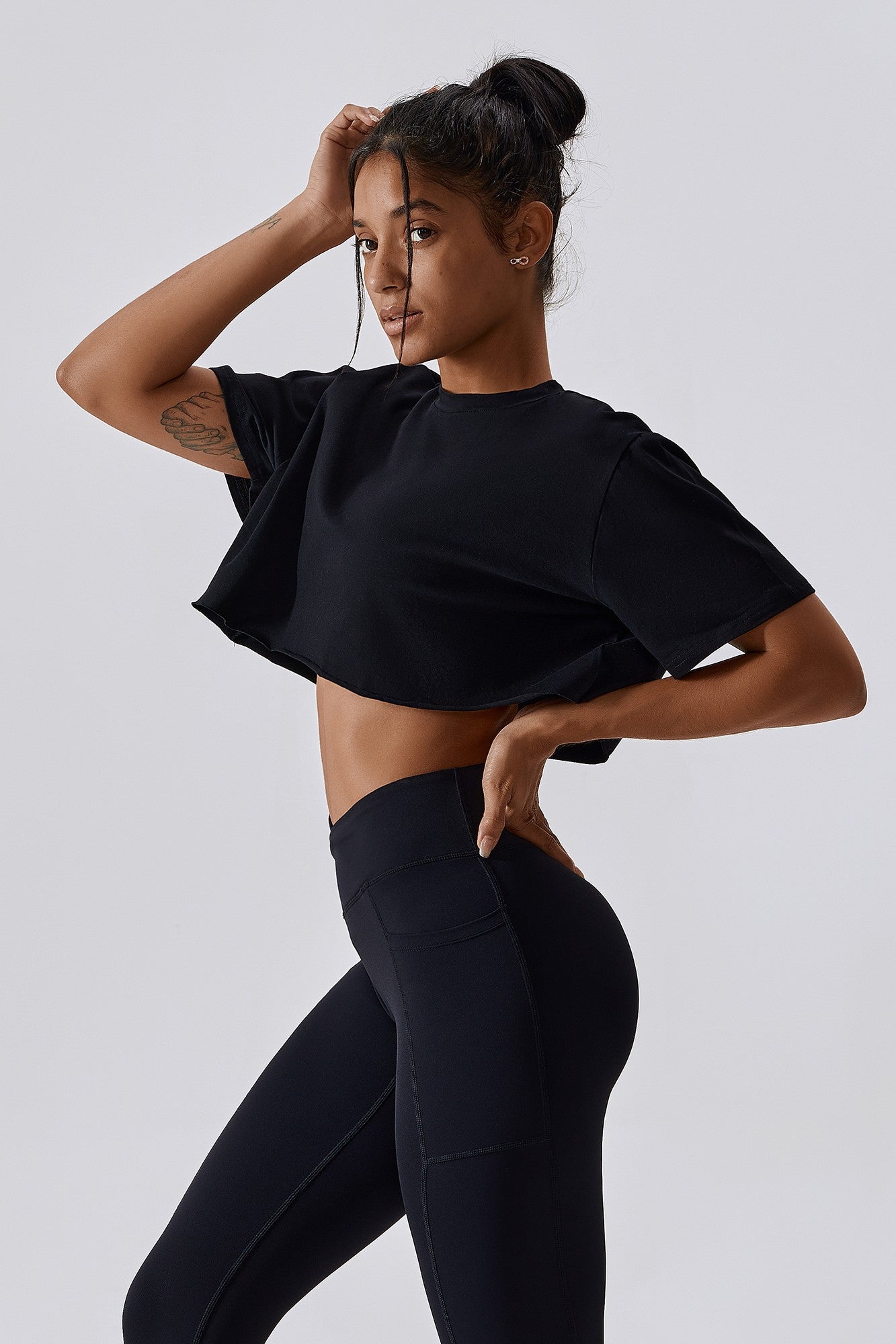 Cropped Oversized Fit T-Shirt by bornfocus