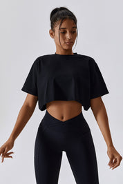 Cropped Oversized Fit T-Shirt by bornfocus