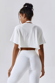 Cropped Oversized Fit T-Shirt by bornfocus