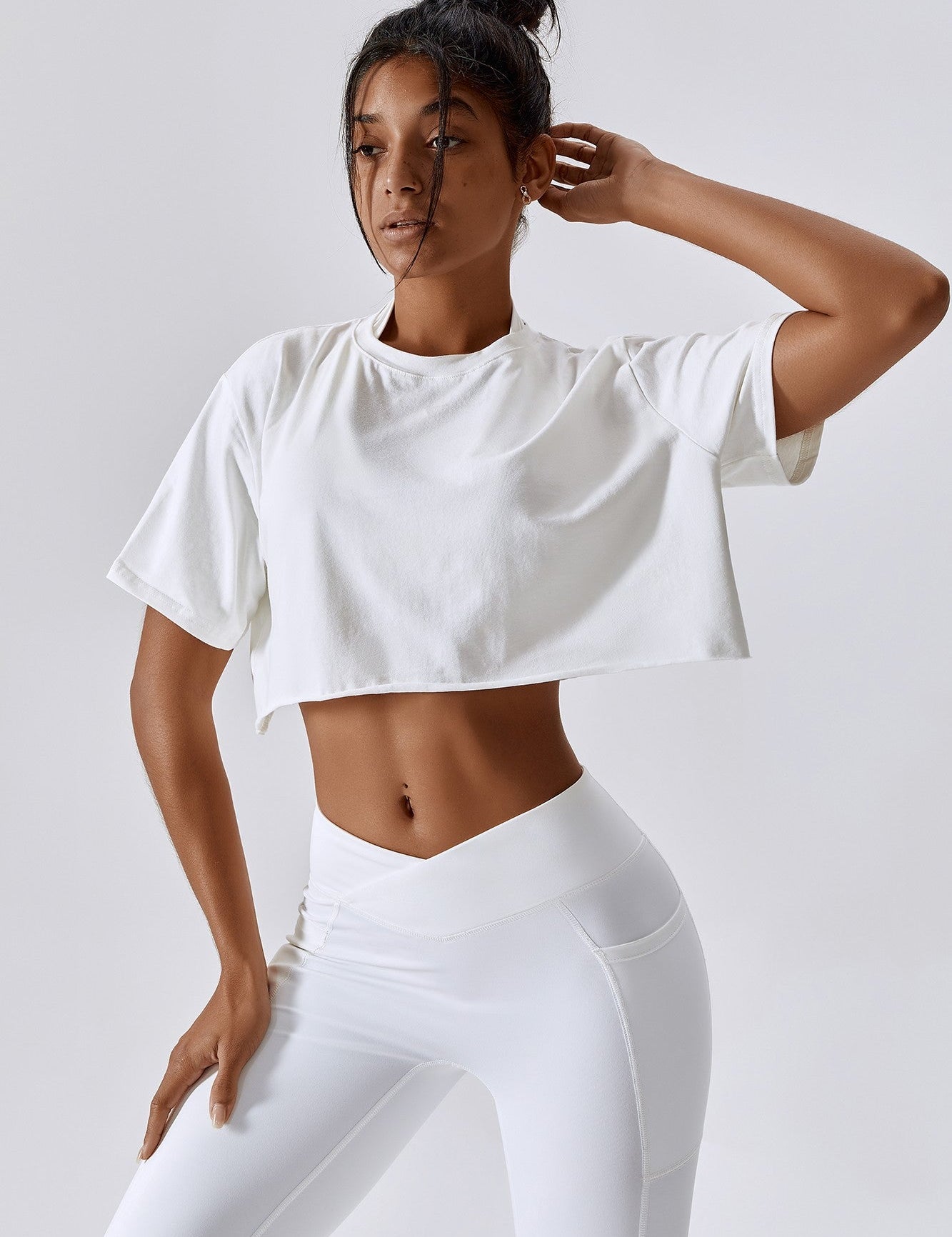 Cropped Oversized Fit T-Shirt by bornfocus