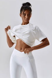 Cropped Oversized Fit T-Shirt by bornfocus