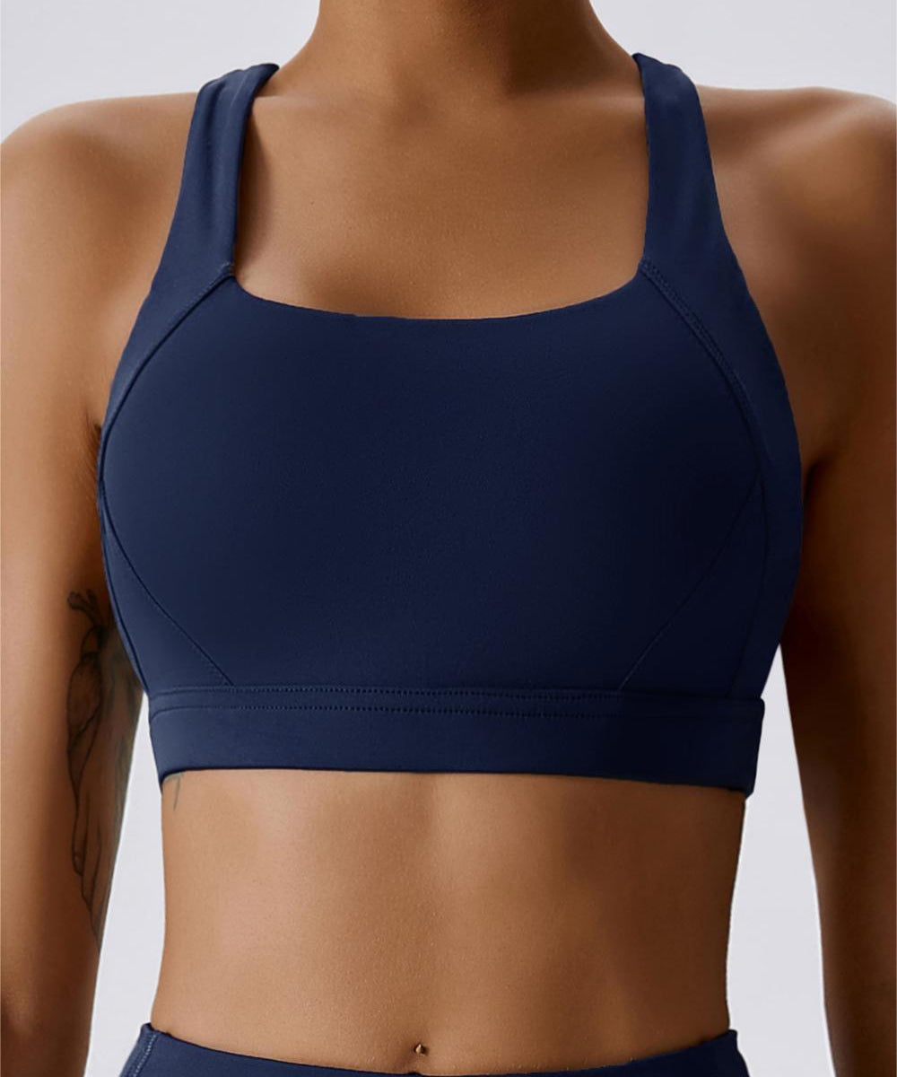 Crossover Back Bra Top by bornfocus