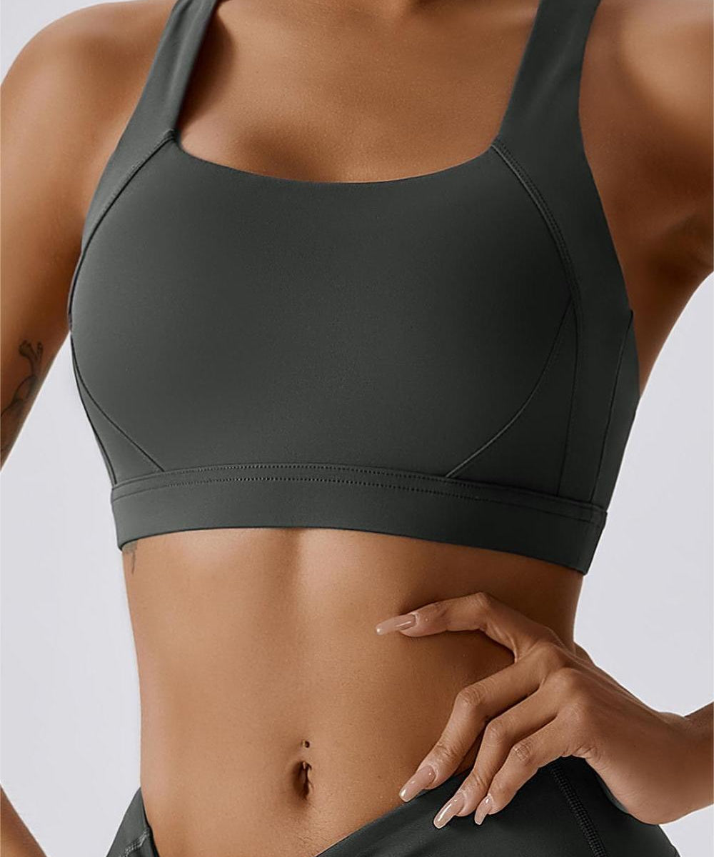 Crossover Back Bra Top by bornfocus