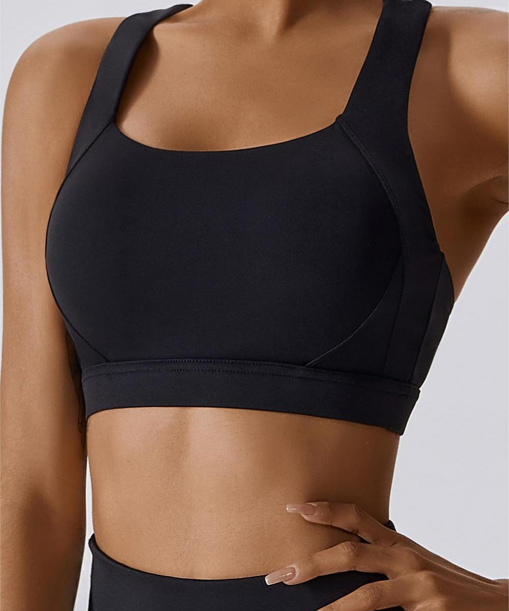 Crossover Back Bra Top by bornfocus