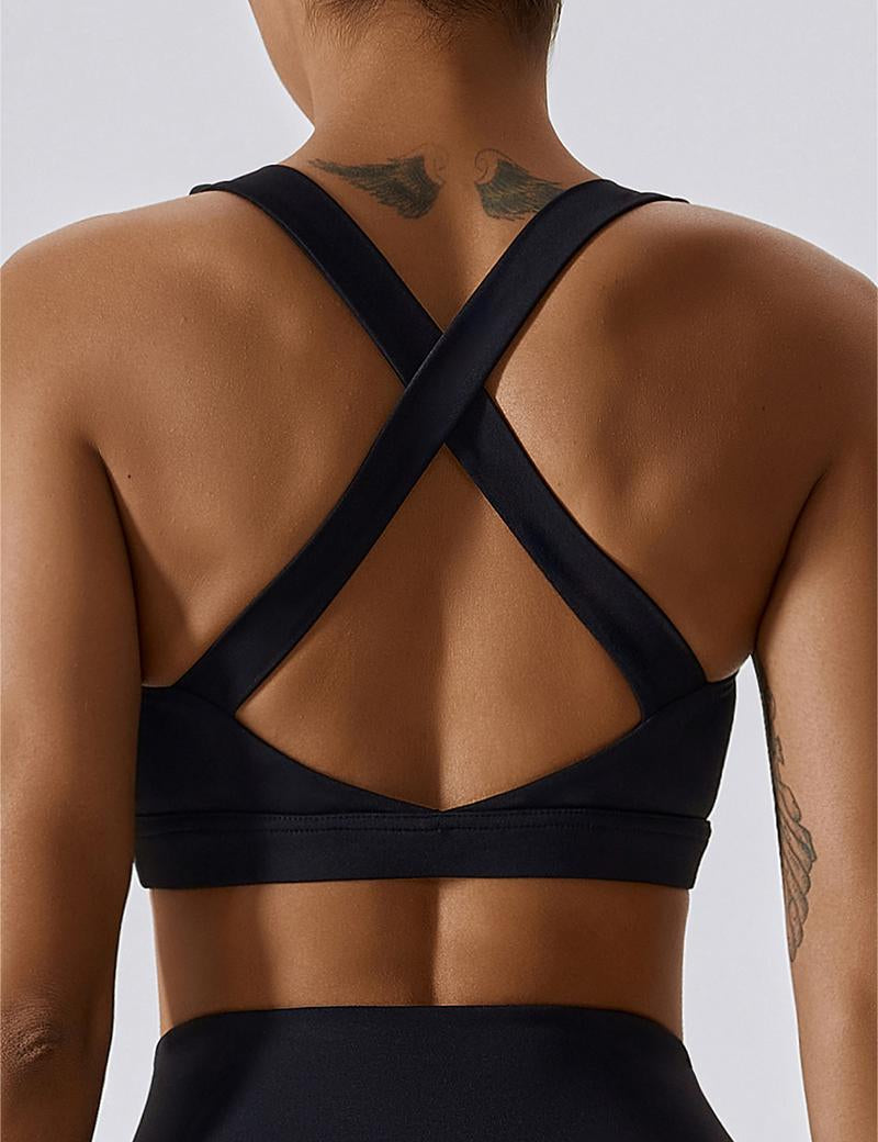 Crossover Back Bra Top by bornfocus