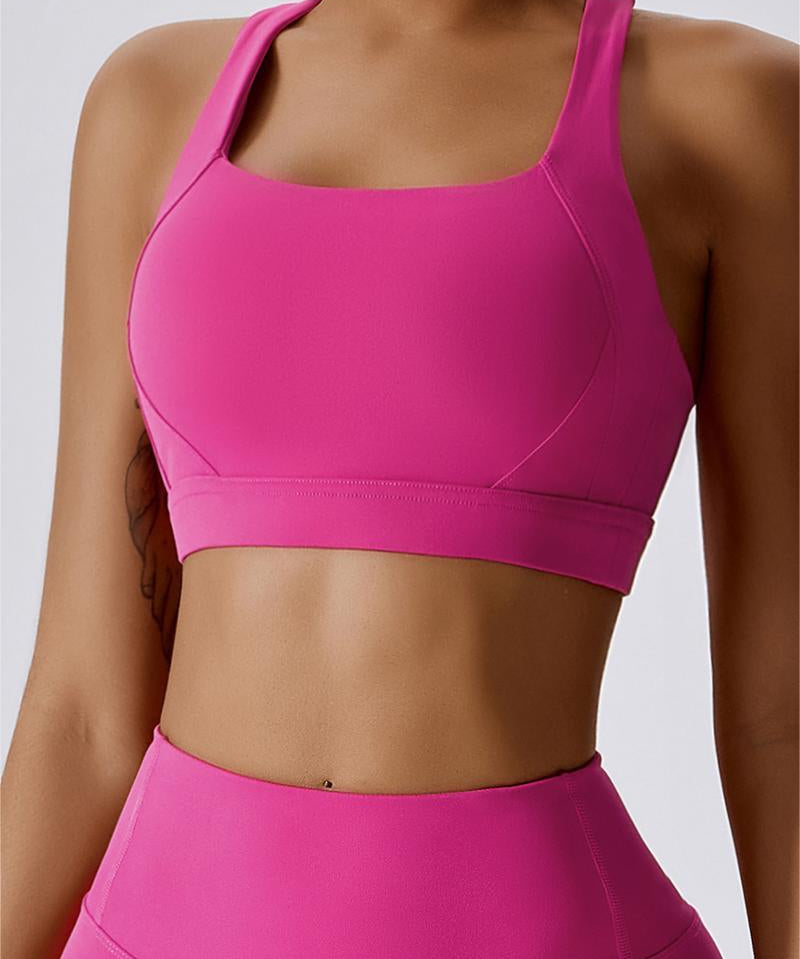 Crossover Back Bra Top by bornfocus