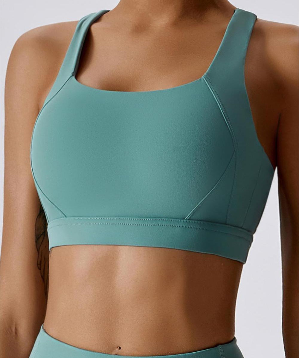 Crossover Back Bra Top by bornfocus