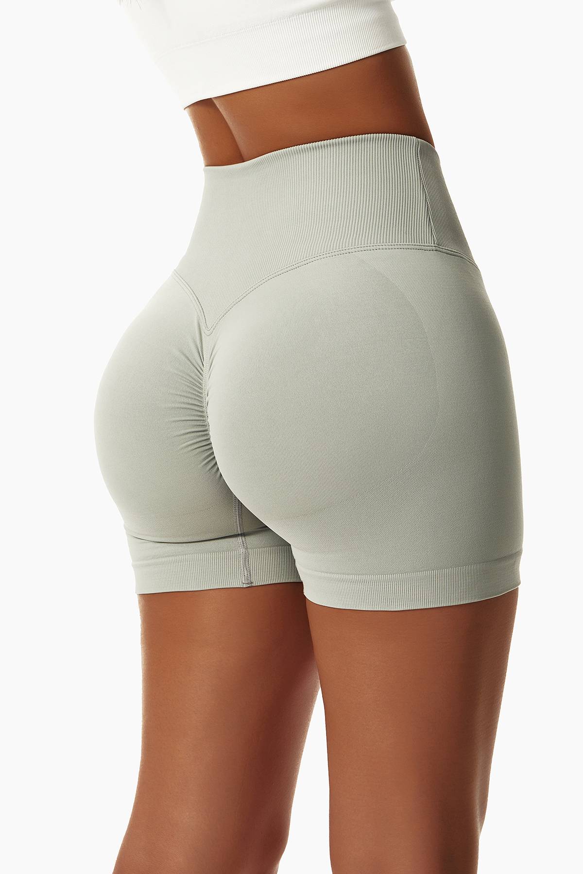 V-Cut Scrunch Butt Shorts by bornfocus