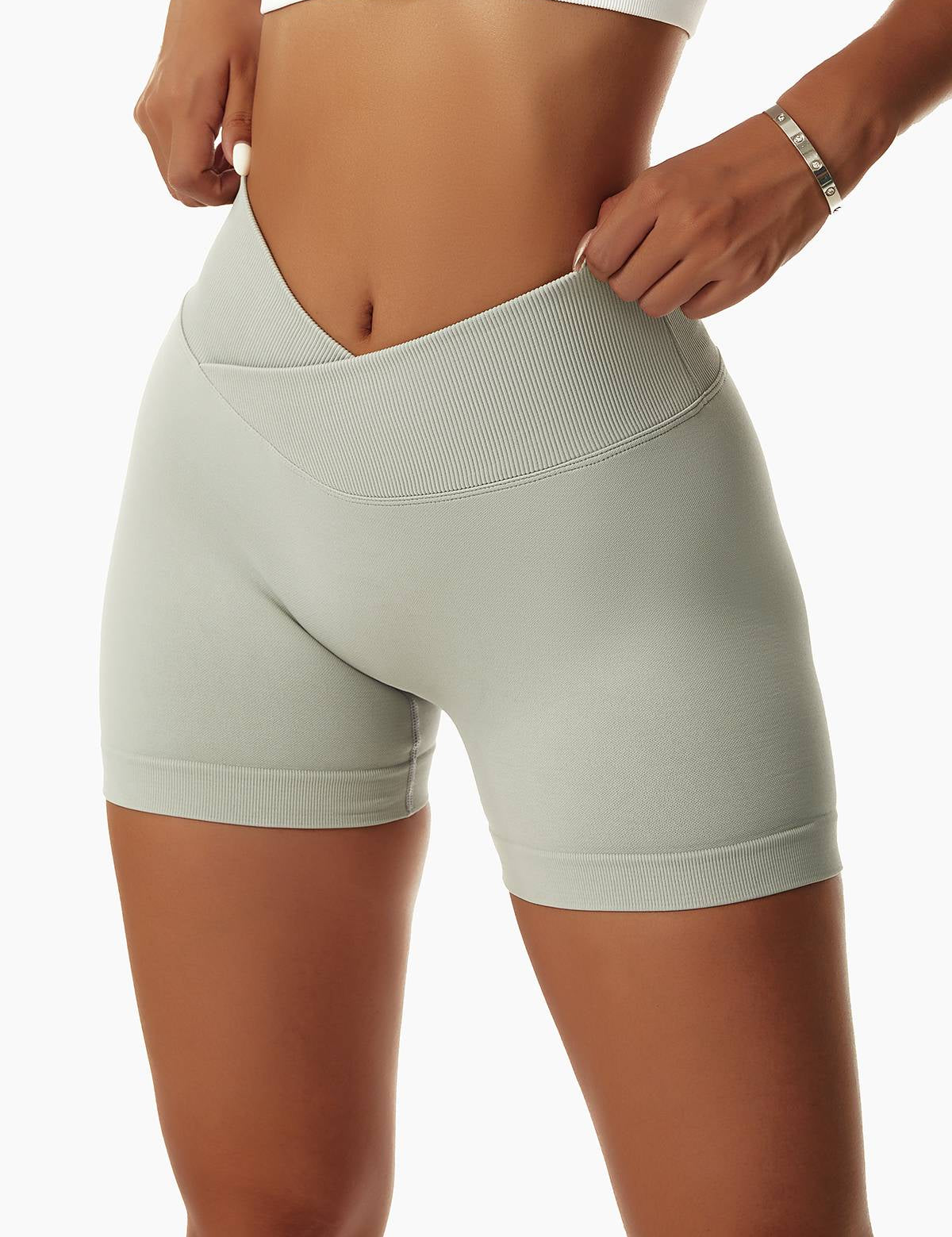 V-Cut Scrunch Butt Shorts by bornfocus