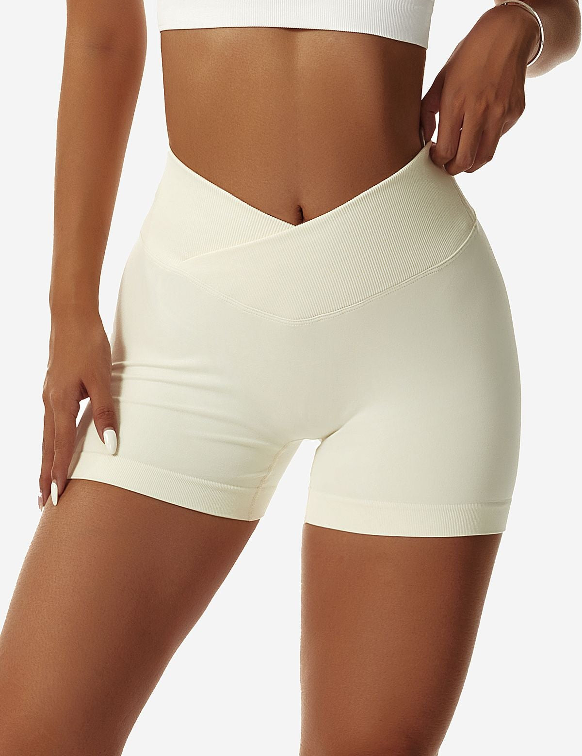 V-Cut Scrunch Butt Shorts by bornfocus