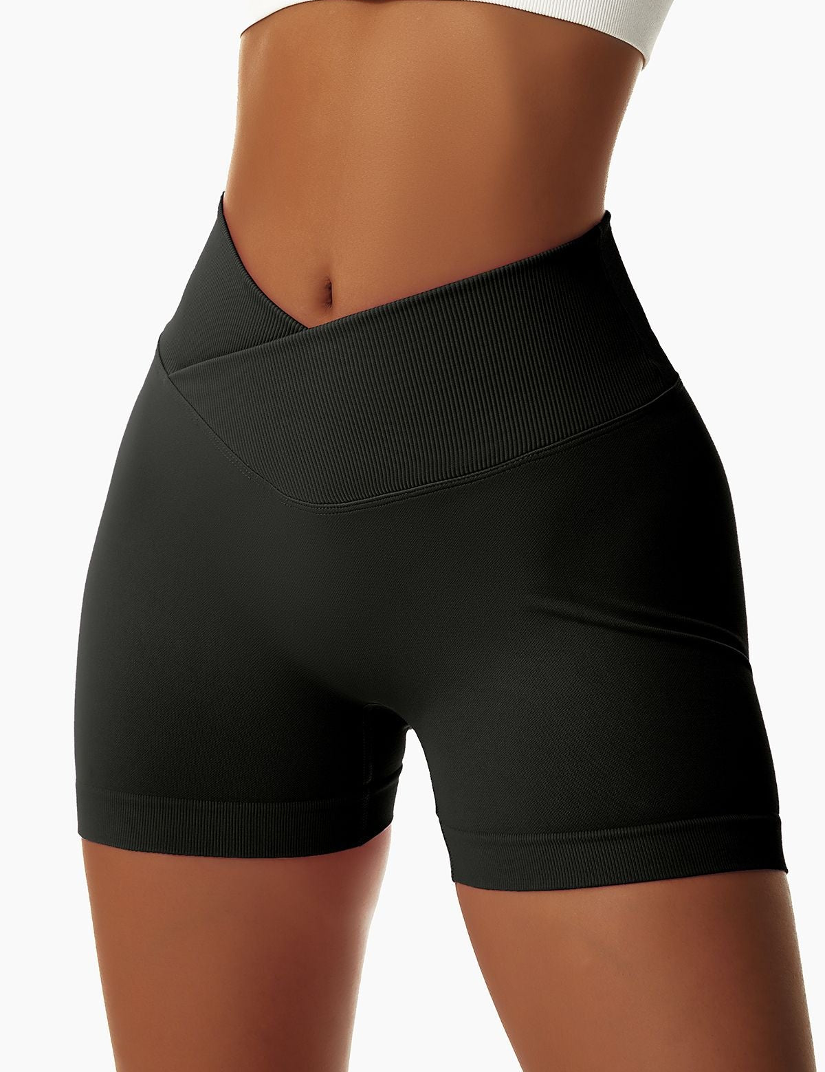 V-Cut Scrunch Butt Shorts by bornfocus