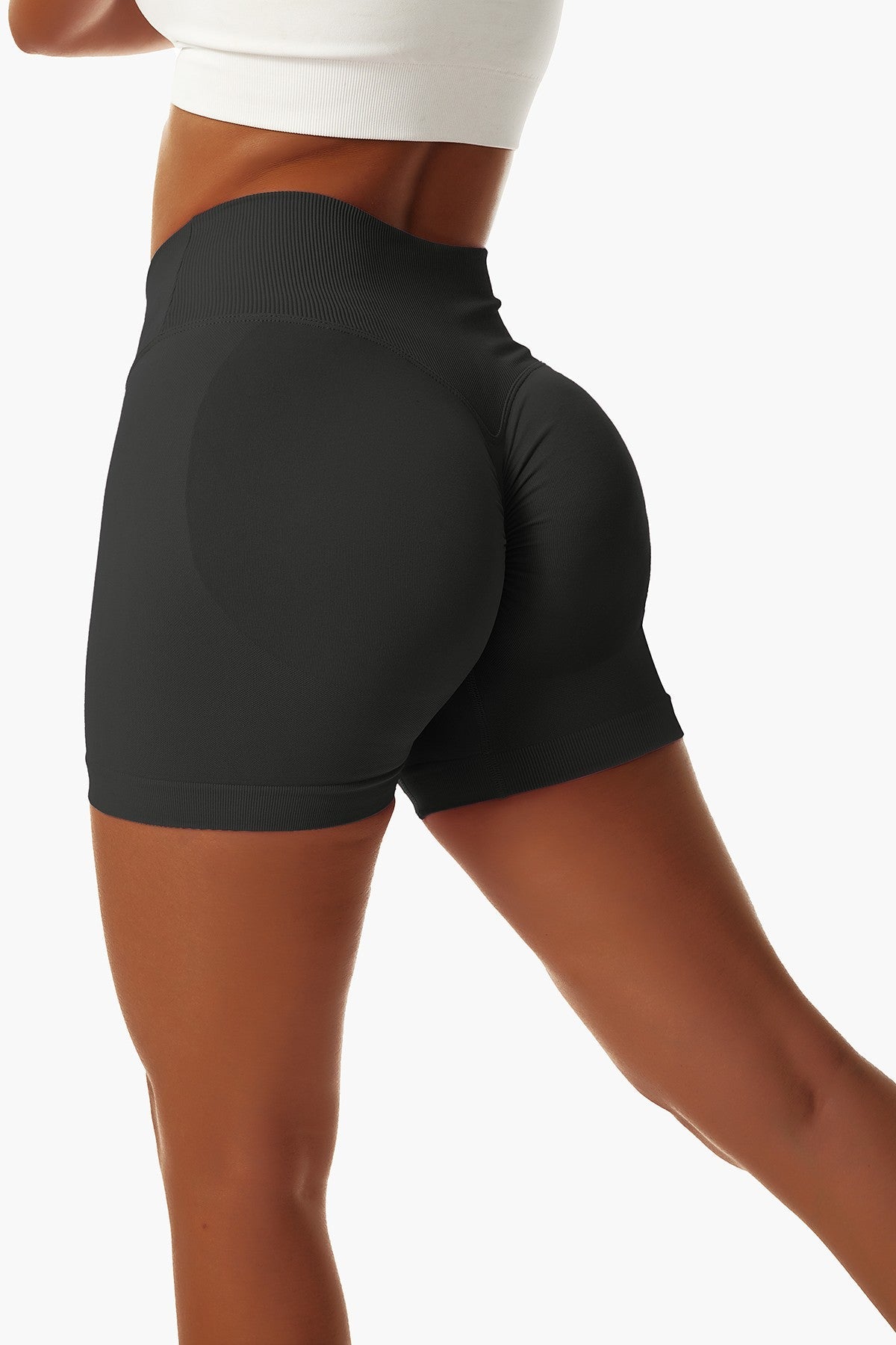 V-Cut Scrunch Butt Shorts by bornfocus