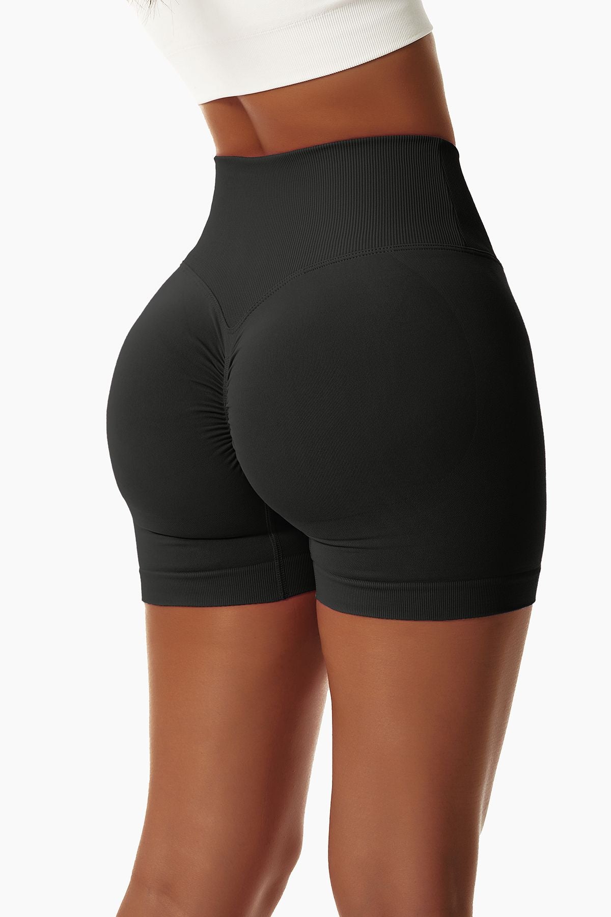 V-Cut Scrunch Butt Shorts by bornfocus