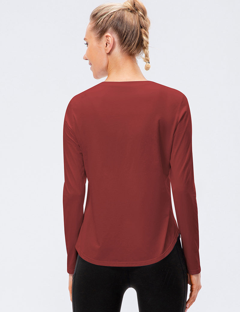 Crew Neck Long Sleeve T-Shirt by bornfocus