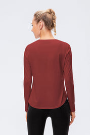 Crew Neck Long Sleeve T-Shirt by bornfocus